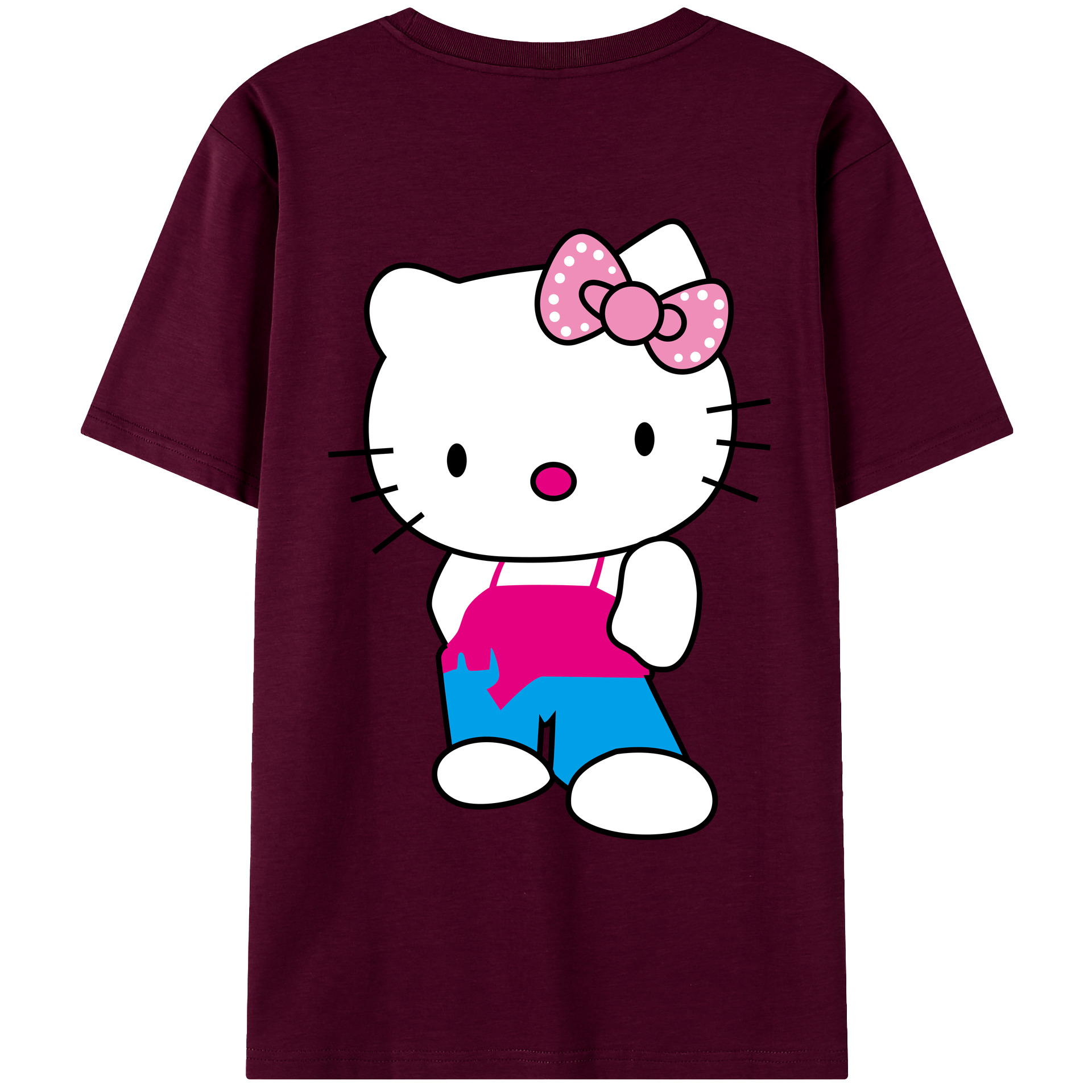 （画像用） Hello Kitty ハローキティ レディース半袖Tシャツ(バックプリント)